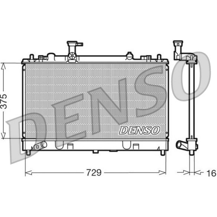 Denso Motorkühler DRM44011 Denso Motorkühler DRM44011