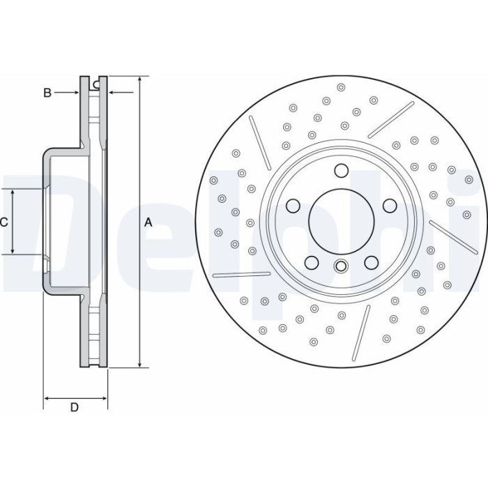 Delphi Bremsscheibe BG9234C Delphi Bremsscheibe BG9234C