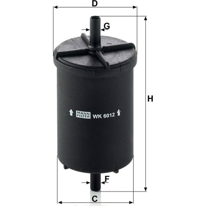 WK 6012 MANN-FILTER Kraftstofffilter WK 6012 WK 6012 MANN-FILTER Kraftstofffilter WK 6012
