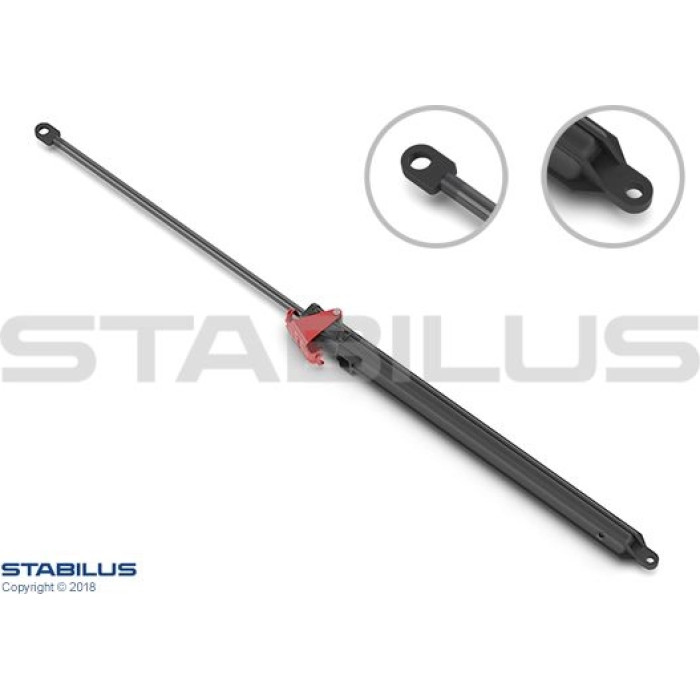 Stabilus Gasdruckfeder (Gasfeder), Haubendämpfer vorne, 160 N, 625 mm - 6512AJ Stabilus Gasdruckfeder (Gasfeder), Haubendämpfer vorne, 160 N, 625 mm - 6512AJ