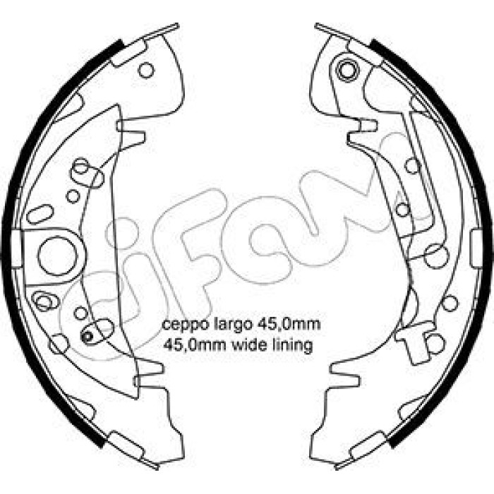 CIFAM Bremsbackensatz 153-172Y CIFAM Bremsbackensatz 153-172Y