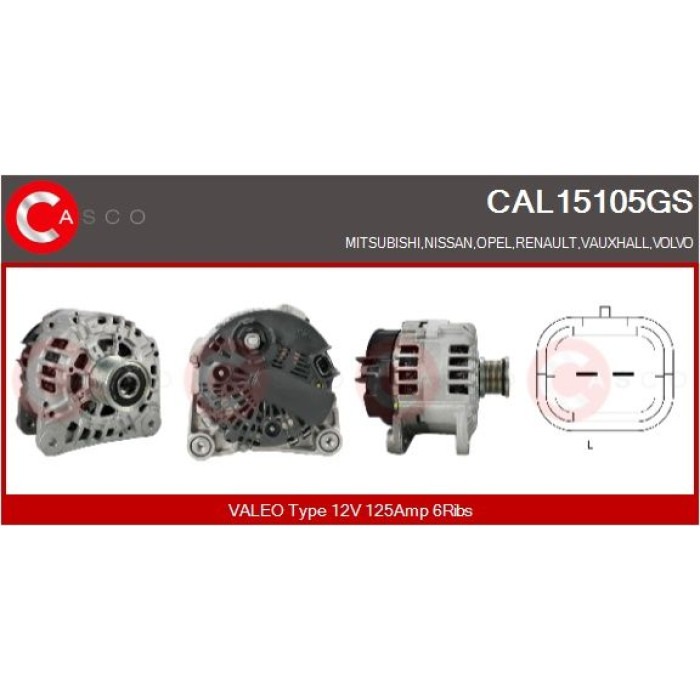 CASCO Generator CAL15105GS CASCO Generator CAL15105GS