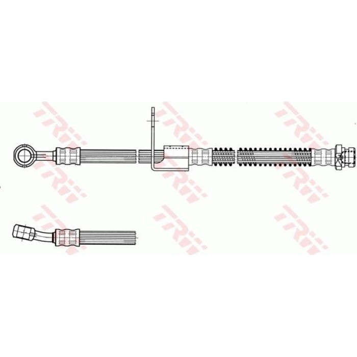 TRW Bremsschlauch Vorderachse rechts PHD958 TRW Bremsschlauch Vorderachse rechts PHD958