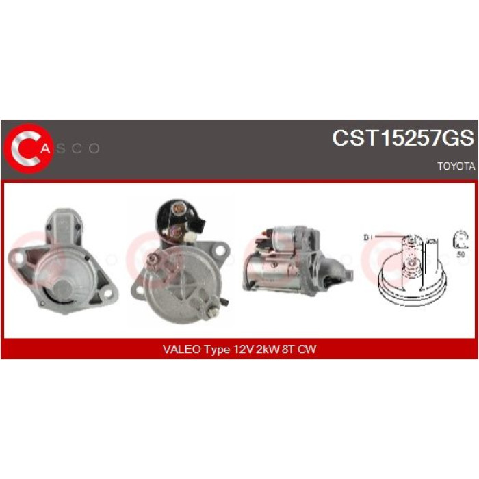 CASCO Anlasser CST15257GS CASCO Anlasser CST15257GS