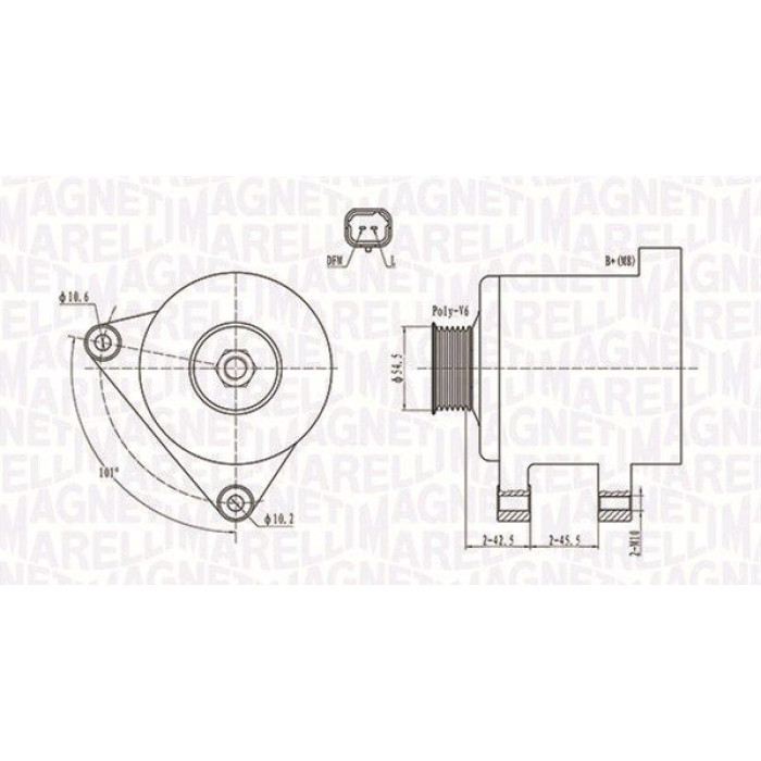 Magneti Marelli Lichtmaschine 063731761010 Magneti Marelli Lichtmaschine 063731761010