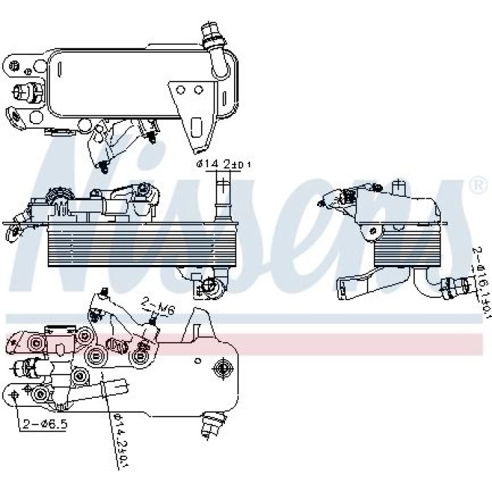 Nissens Ölkühler PKW 91480 Nissens Ölkühler PKW 91480