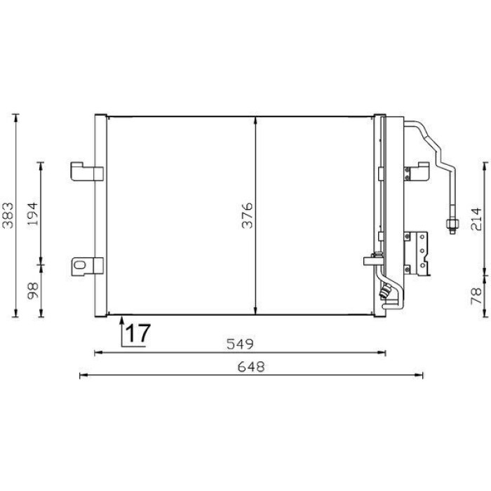 MAHLE Kondensator, Klimaanlage AC 348 000S MAHLE Kondensator, Klimaanlage AC 348 000S