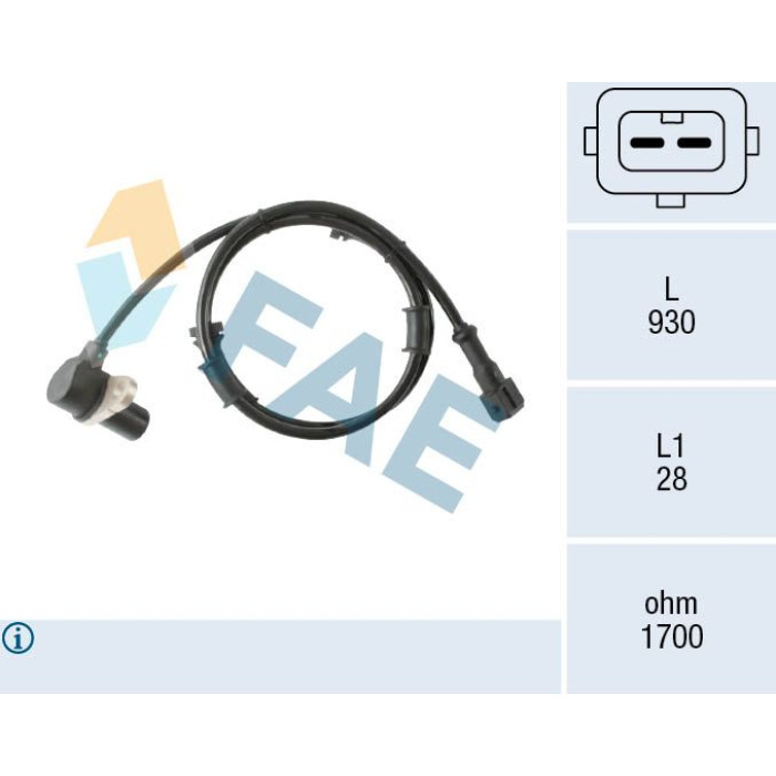 78579 FAE Sensor, Raddrehzahl 78579