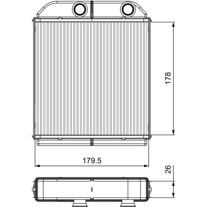 Valeo Wärmetauscher 811538 Valeo Wärmetauscher 811538