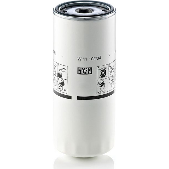 W 11 102/34 MANN-FILTER Ölfilter LKW W 11 102/34 W 11 102/34 MANN-FILTER Ölfilter LKW W 11 102/34