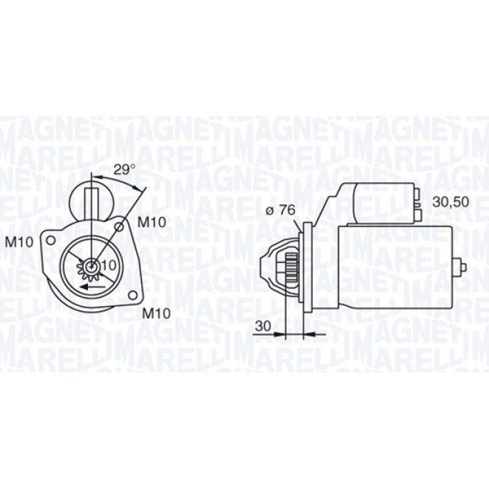 Magneti Marelli Anlasser 063280010010 Magneti Marelli Anlasser 063280010010