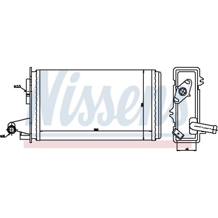 Nissens Heizungskühler PKW 71438 Nissens Heizungskühler PKW 71438
