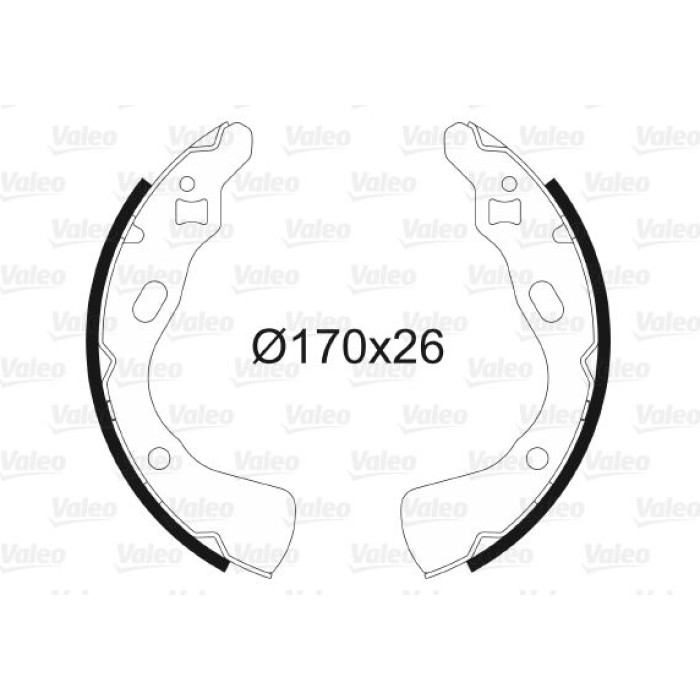 Valeo Bremsbacken 562623 Valeo Bremsbacken 562623