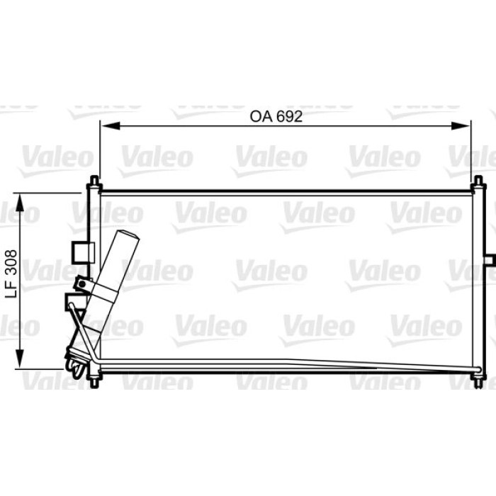Valeo Klimakondensator 817822 Valeo Klimakondensator 817822