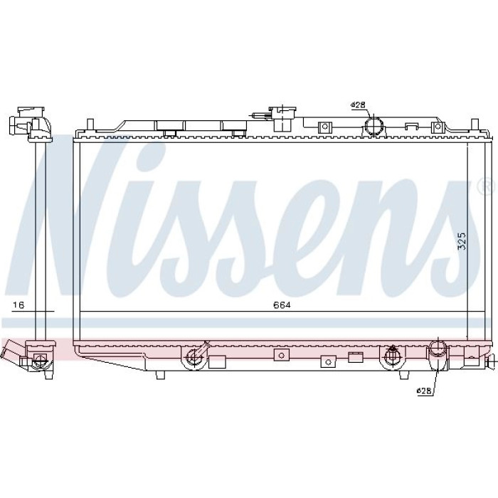 Nissens Wasserkühler PKW 622551 Nissens Wasserkühler PKW 622551