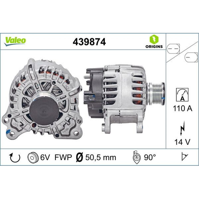 Valeo Lichtmaschine 439874 Valeo Lichtmaschine 439874
