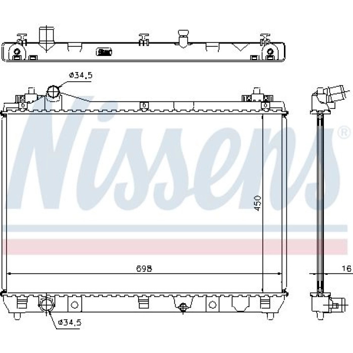 Nissens Wasserkühler PKW 64200 Nissens Wasserkühler PKW 64200