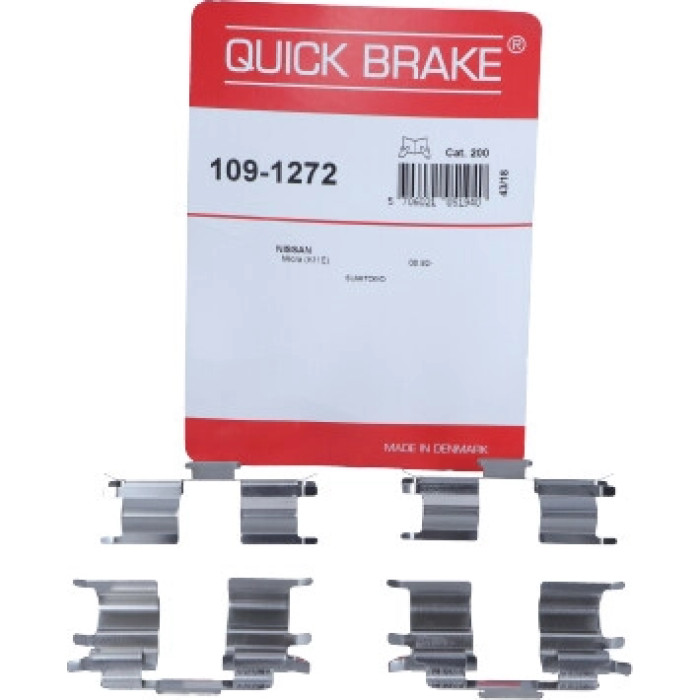 Quick Brake Montagesatz für Bremsbeläge 109-1272 Quick Brake Montagesatz für Bremsbeläge 109-1272