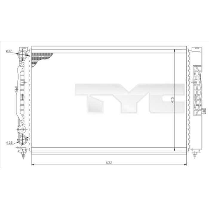 TYC Motorkühler 737-0007