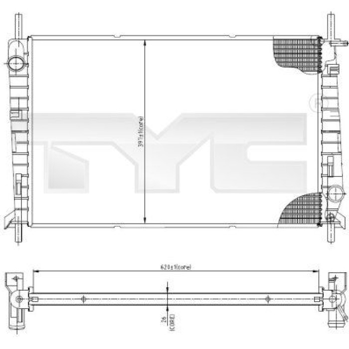 TYC Motorkühler 710-0045