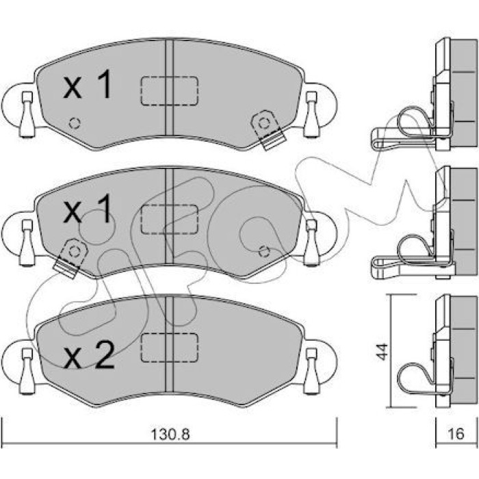 CIFAM Bremsbelagsatz, Scheibenbremse 822-339-0 CIFAM Bremsbelagsatz, Scheibenbremse 822-339-0