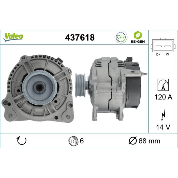 Valeo Lichtmaschine 437618 Valeo Lichtmaschine 437618