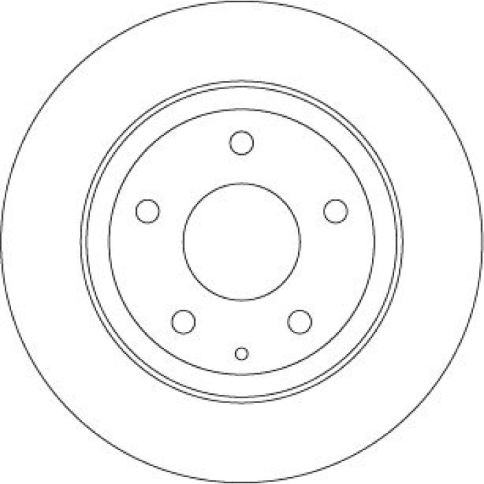 TRW Bremsscheibe Hinterachse DF8115 TRW Bremsscheibe Hinterachse DF8115