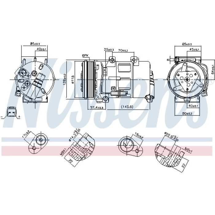 Nissens Klimakompressor PKW 89493 Nissens Klimakompressor PKW 89493