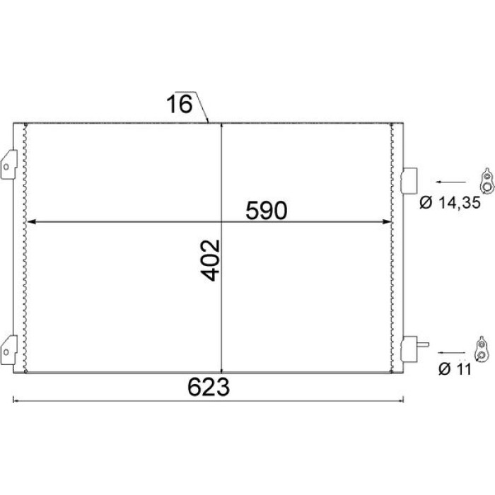 MAHLE Kondensator, Klimaanlage AC 650 000S