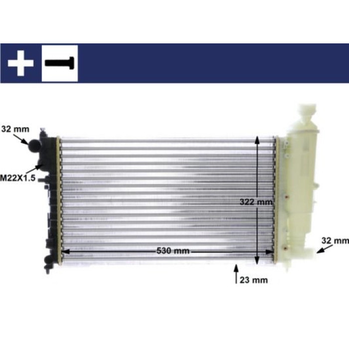 MAHLE Kühler, Motorkühlung CR 468 000S MAHLE Kühler, Motorkühlung CR 468 000S