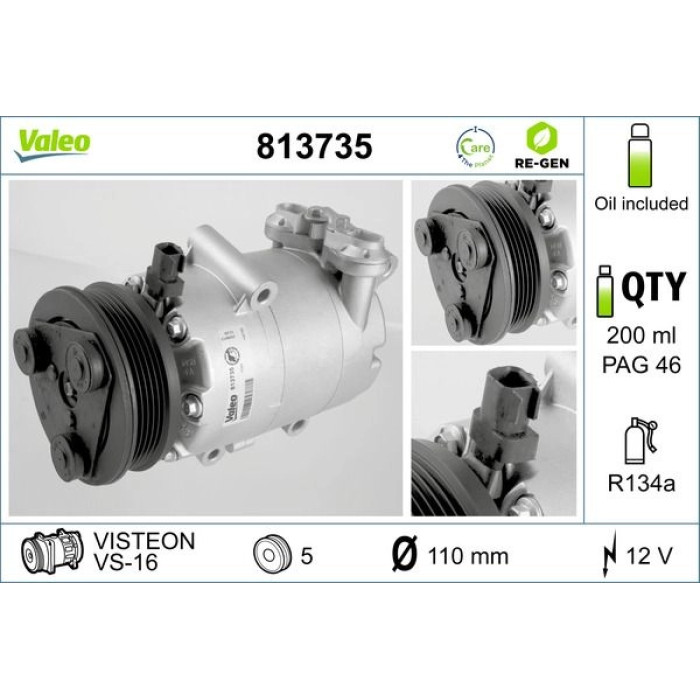 Valeo Kompressor 813735 Valeo Kompressor 813735