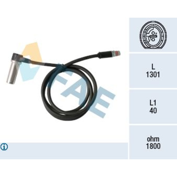 FAE Sensor, Raddrehzahl 78363 FAE Sensor, Raddrehzahl 78363