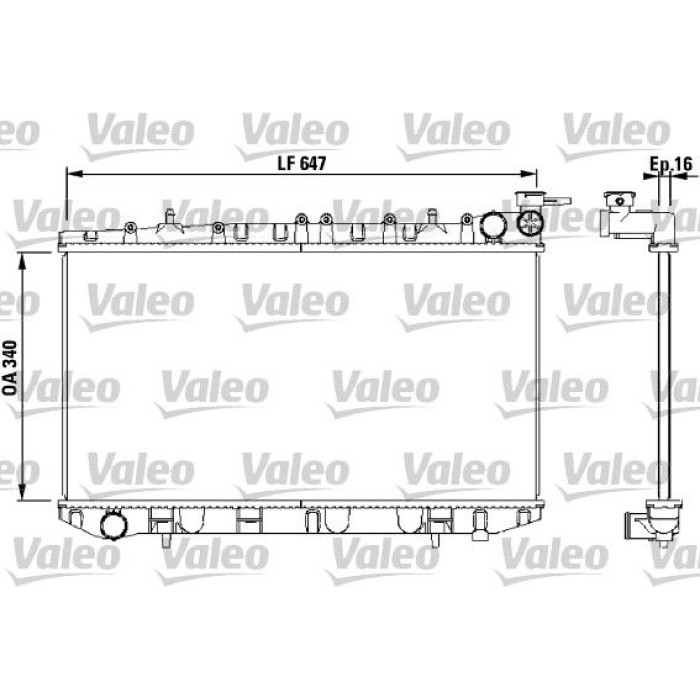 Valeo Motorkühler 731659 Valeo Motorkühler 731659