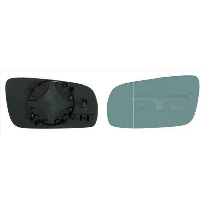 TYC Spiegelglas für Außenspiegel links asphärisch, blau getönt 337-0296-1 OE Nummer 1J1857521C - l TYC Spiegelglas für Außenspiegel links asphärisch, blau getönt 337-0296-1 OE Nummer 1J1857521C - l
