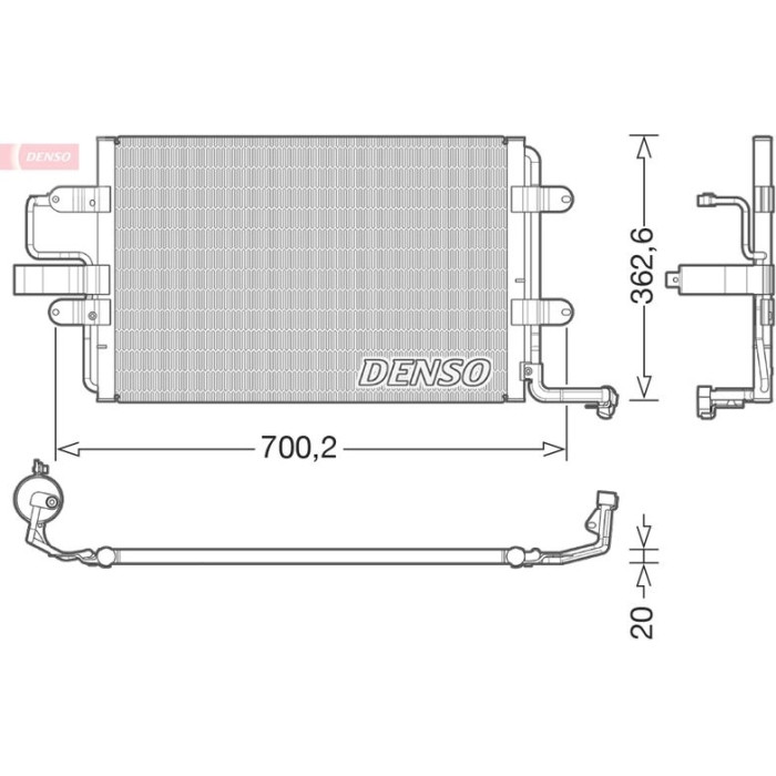 Denso Klimakondensator DCN32022 Denso Klimakondensator DCN32022