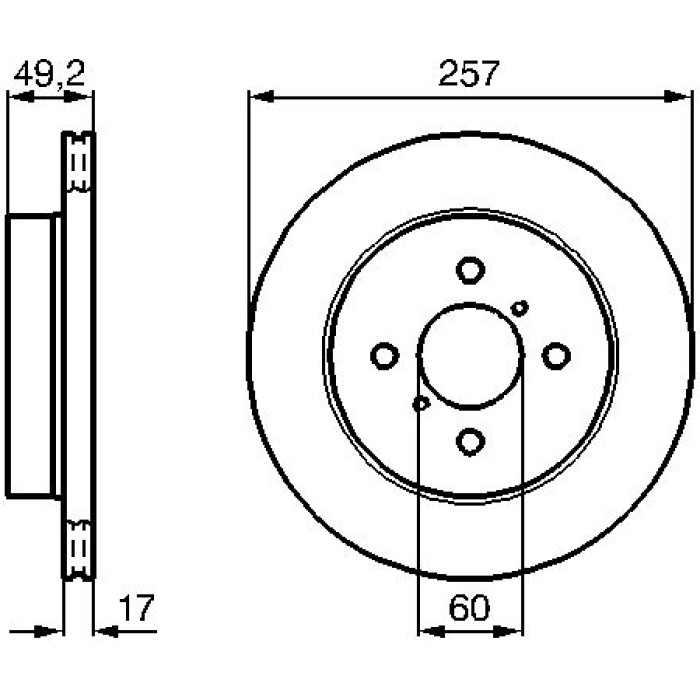 Bosch Bremsscheibe Vorderachse 0 986 478 984 Bosch Bremsscheibe Vorderachse 0 986 478 984