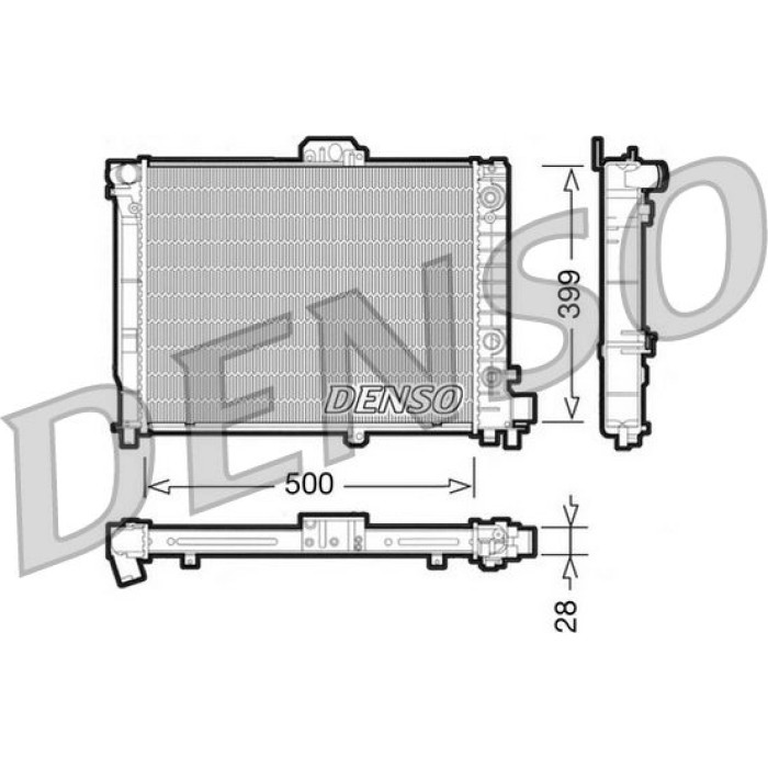 Denso Motorkühler DRM25008 Denso Motorkühler DRM25008