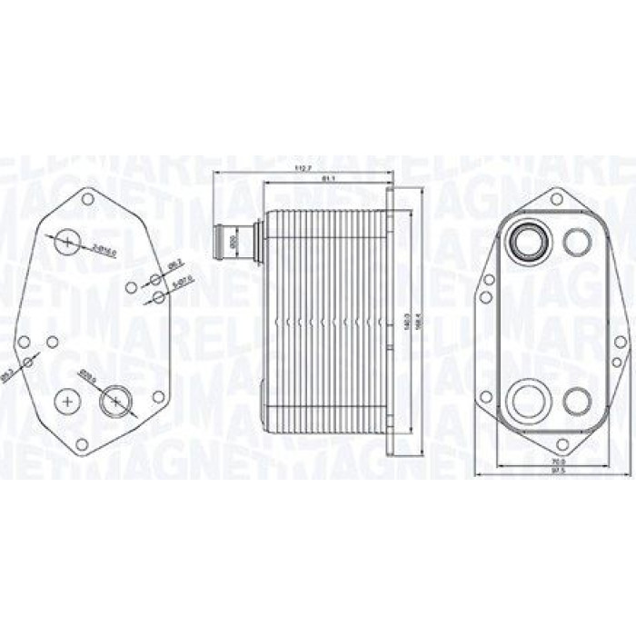 Magneti Marelli Ölkühler RO0002 - Motoröl Magneti Marelli Ölkühler RO0002 - Motoröl