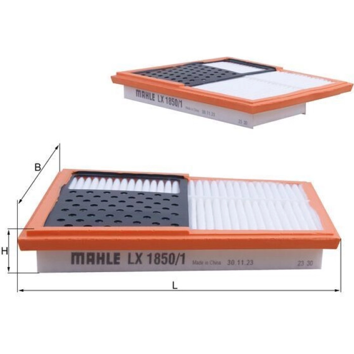 MAHLE Luftfilter LX 1850/1 MAHLE Luftfilter LX 1850/1