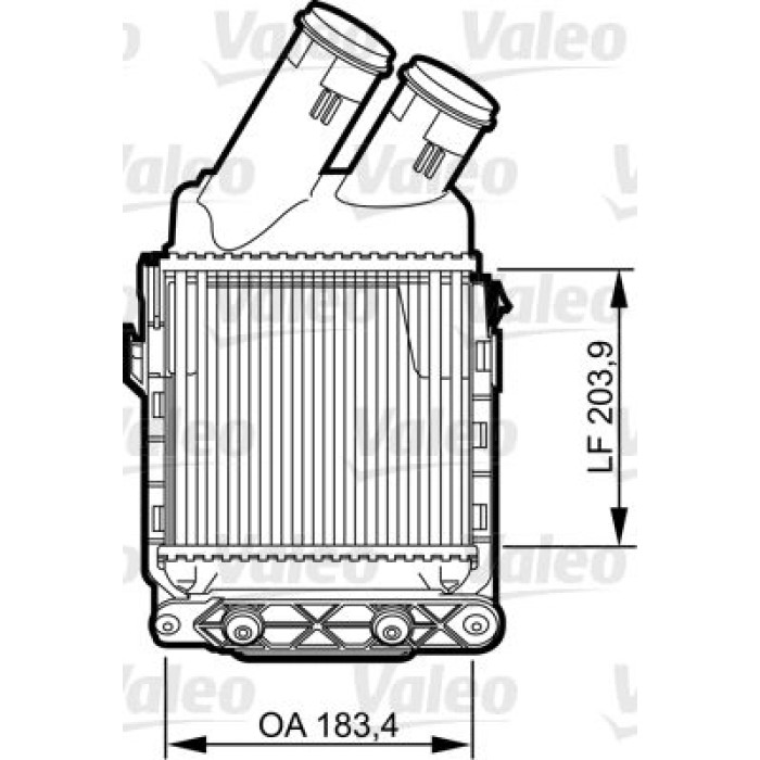 Valeo Ladeluftkühler 817490 Valeo Ladeluftkühler 817490