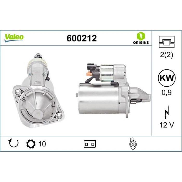 Valeo Anlasser 600212 Valeo Anlasser 600212