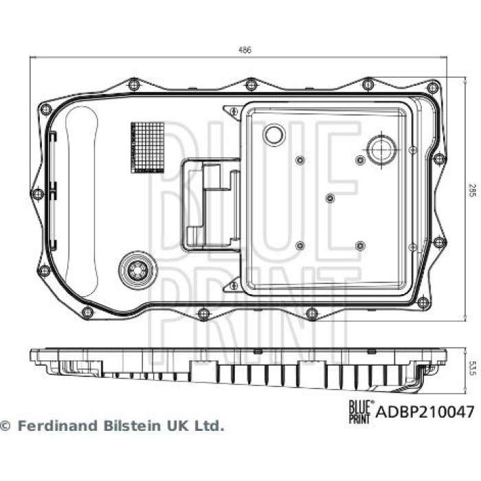 ADBP210047 BLUE PRINT Hydraulikfilter, Automatikgetriebe ADBP210047