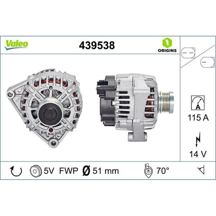 Valeo Lichtmaschine 439538 Valeo Lichtmaschine 439538
