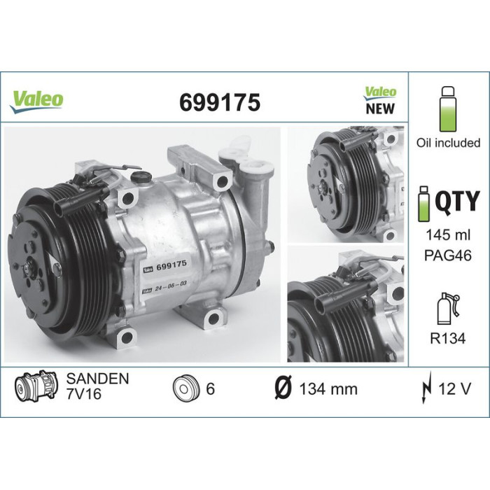 Valeo Kompressor 699175 Valeo Kompressor 699175