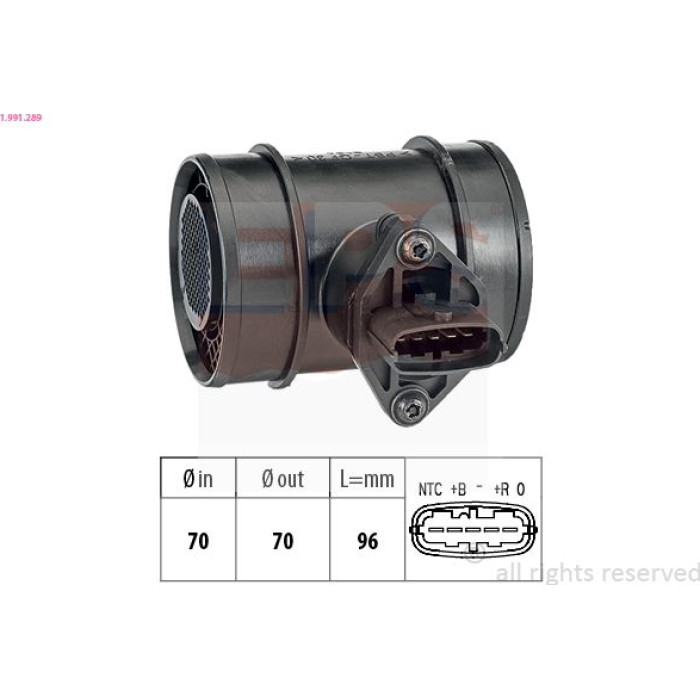 EPS Luftmassenmesser Luftmengenmesser 1.991.289 EPS Luftmassenmesser Luftmengenmesser 1.991.289