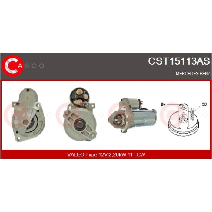 CASCO Anlasser CST15113AS