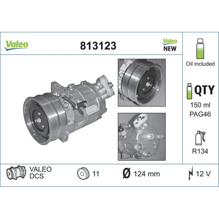 Valeo Kompressor 813123 Valeo Kompressor 813123