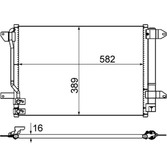 Kondensator, Klimaanlage AC 864 000S Kondensator, Klimaanlage AC 864 000S