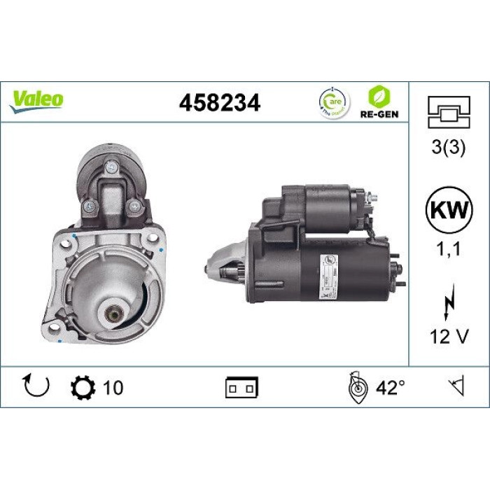 Valeo Anlasser 458234 Valeo Anlasser 458234