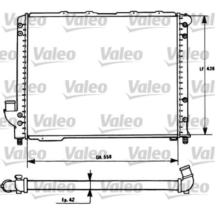 Valeo Motorkühler 731278 Valeo Motorkühler 731278